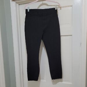 SPANX Women's M Slimming Black Pull On Straight Leg Ankle Length Pants